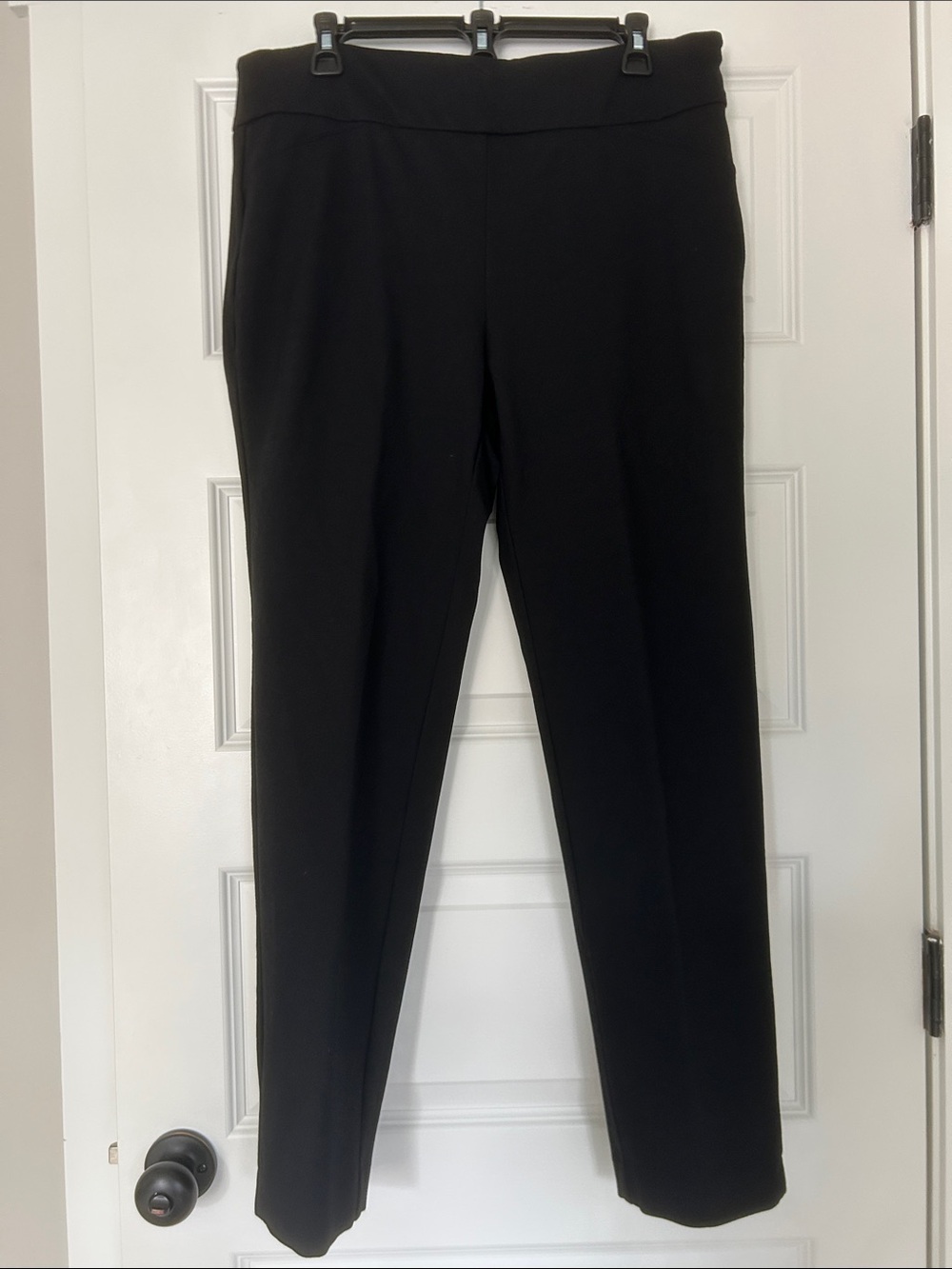 Charter Club Black Straight-Leg Dress Pants
